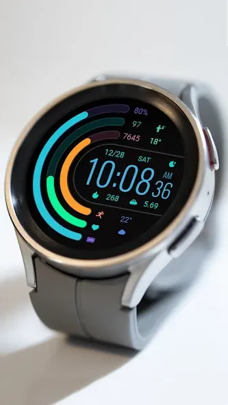 ZKin WatchFace Half Wheel Ring screenshot 4