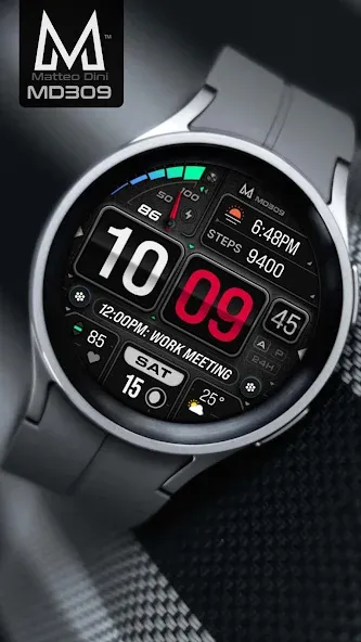 MD309 Digital watchface screenshot 6