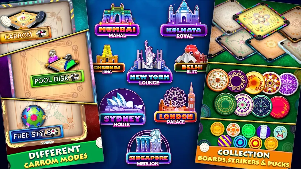 World Of Carrom :3D Board Game screenshot 7