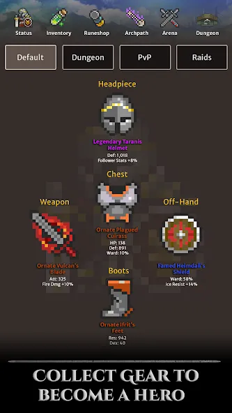 Hero of Aethric Turn Based RPG screenshot 1