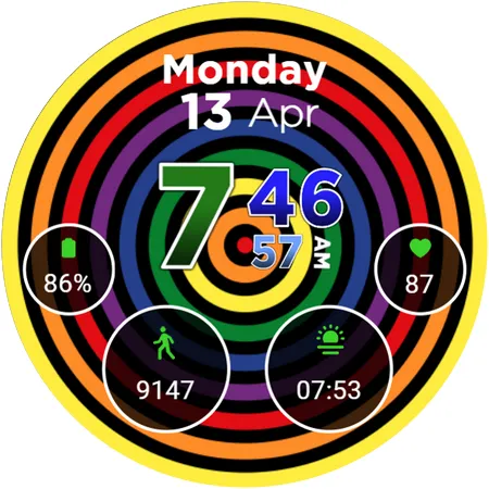 Hypnotic Pride Watch Face 2026 screenshot 10