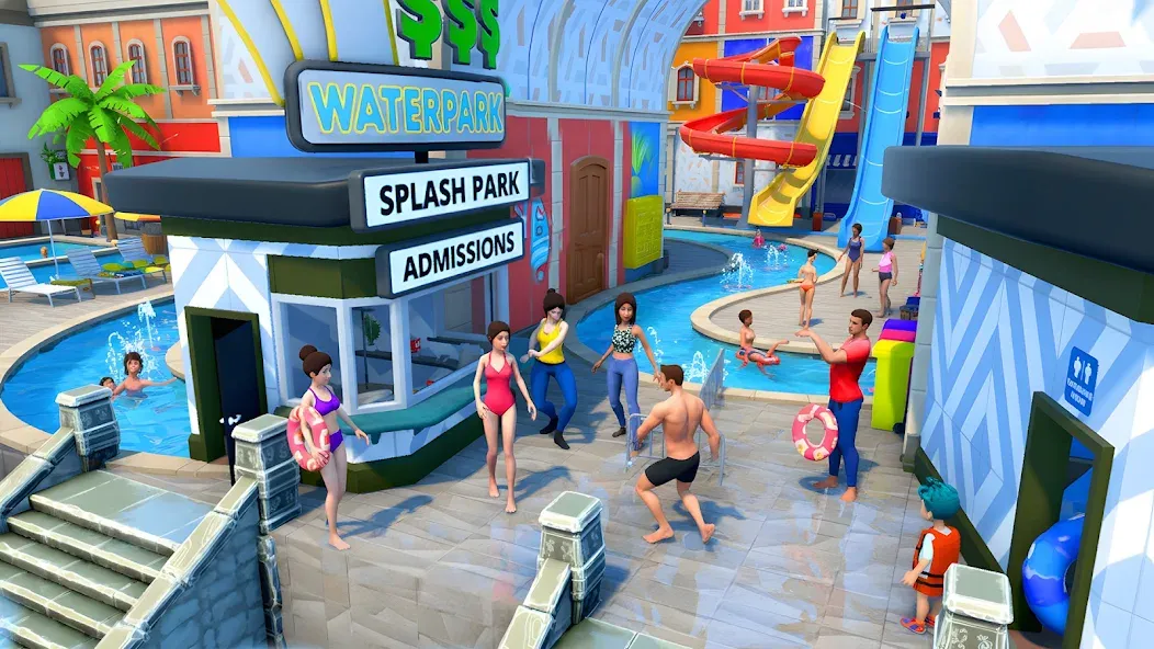 Waterpark Fun Manager Game 3D screenshot 3