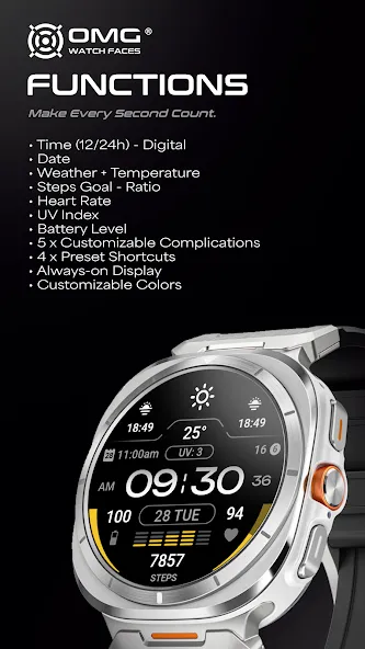 OMG 448 Weather Fitness Watch screenshot 2