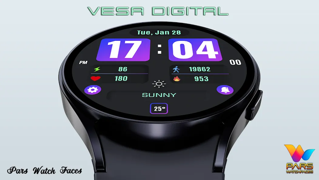 Vesa Digital Watch Face screenshot 4