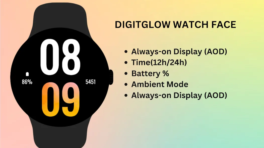DigitGlow Watch Face screenshot 8