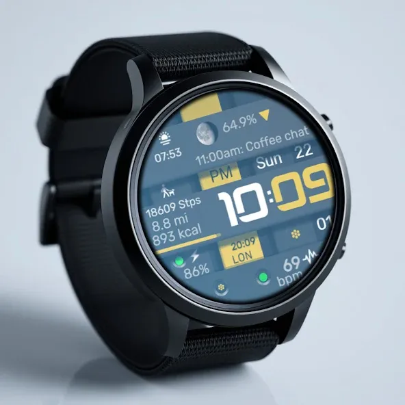 Digital Watch Face CRC042 screenshot 1