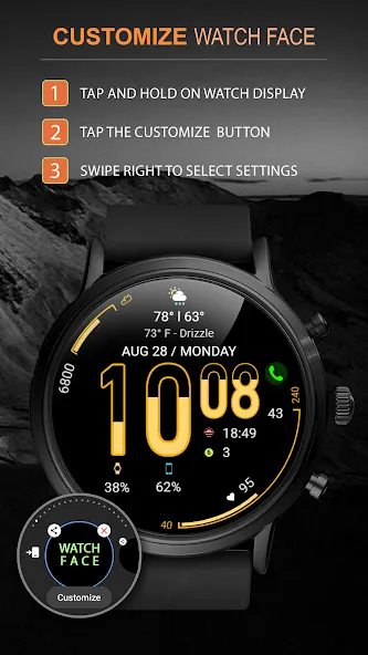 WFP 107 Hourglass watch face screenshot 5