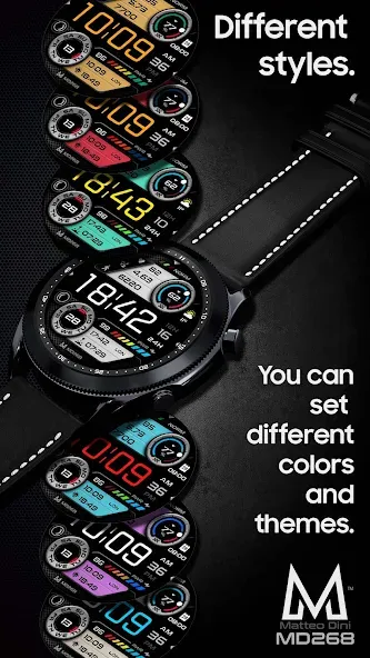 MD268 Digital watch face screenshot 3