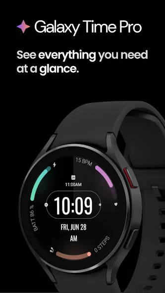 Galaxy Time Pro: Watch face screenshot 1