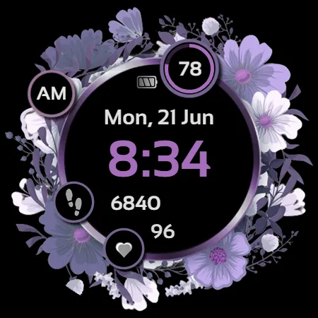 NXV84 Flora Elegant Watch Face screenshot 10