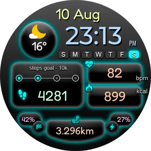 Digital Deefon Watch Face screenshot 18