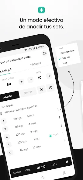 FitHero - Diario de Entreno screenshot 3