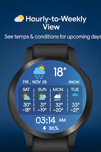 Weather Forecast for Wear OS screenshot 2