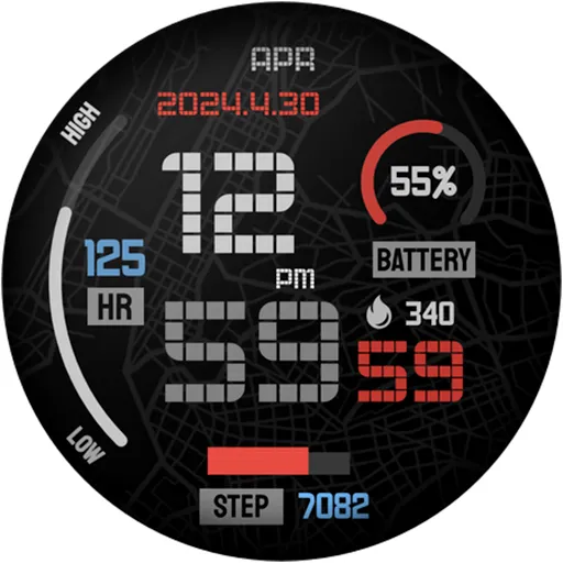 Minimal Digital Watch Face PRO screenshot 19