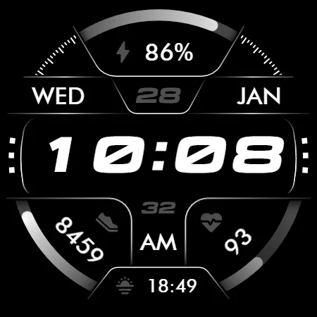 Oled - Digital v6 | watch face screenshot 17