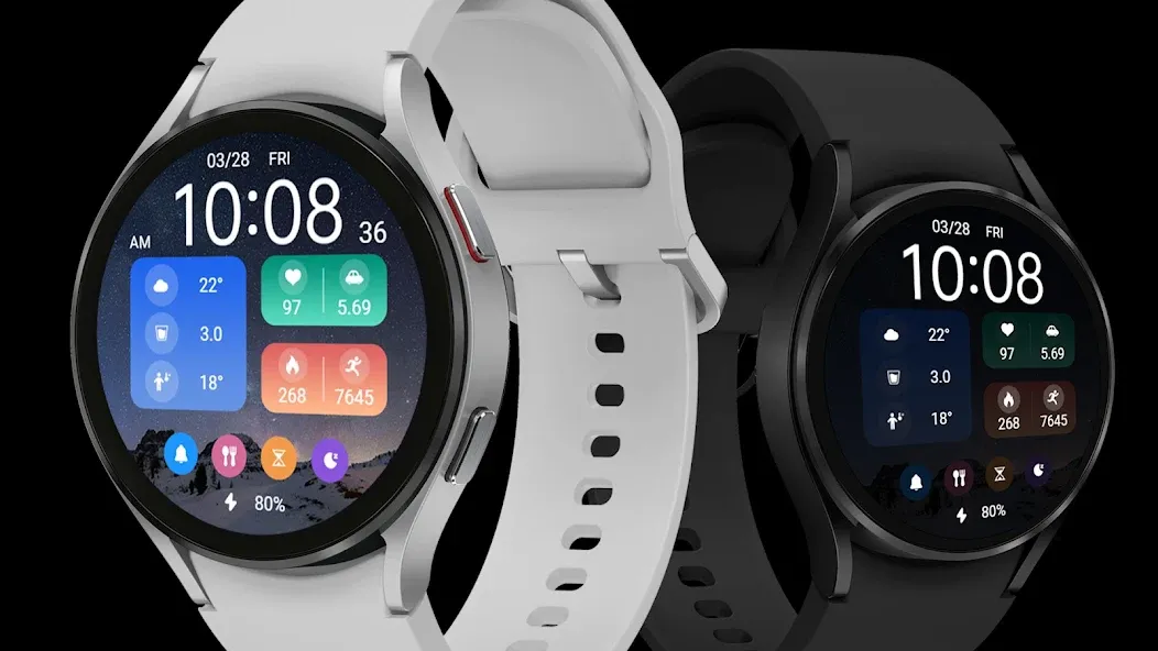 Starry Night Widget ZKin Watch screenshot 1
