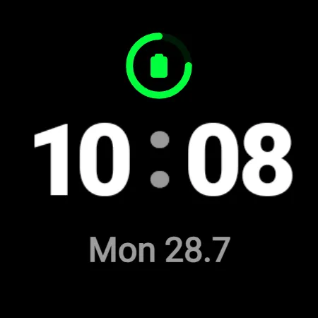 Minimal Digital Watch Face screenshot 4