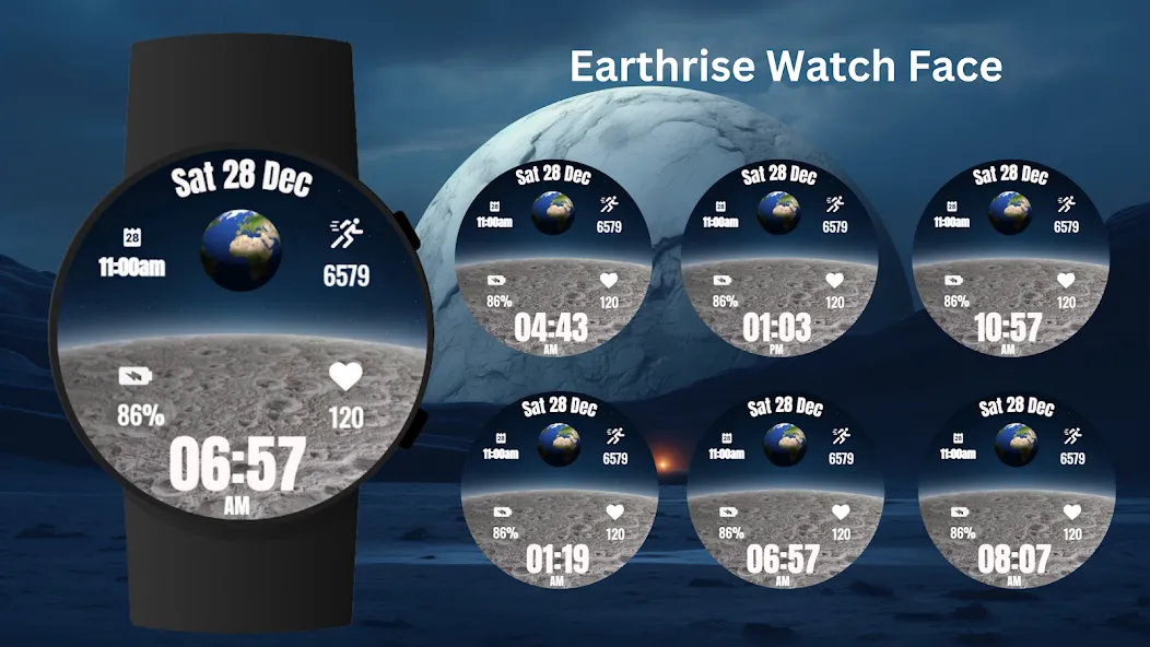 Earthrise Watch Face screenshot 5