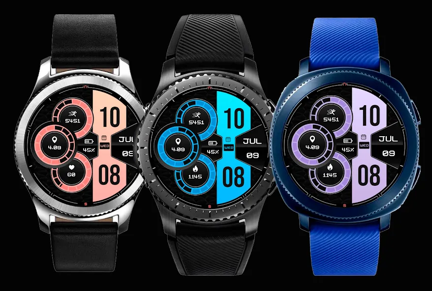 Digital Lunor WS1 Watch Face screenshot 1