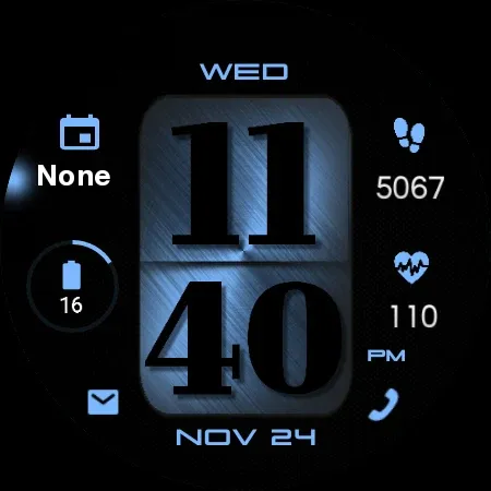 Digital Basic 5 Wear OS 4+ screenshot 17