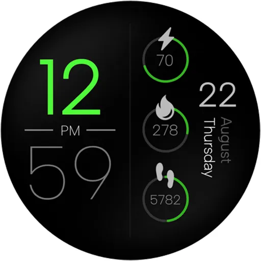 Digital Minimal Watch Face IO screenshot 19