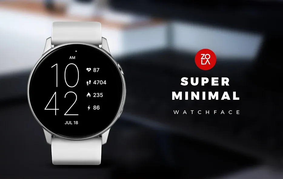 Super Minimal Watch Face screenshot 1