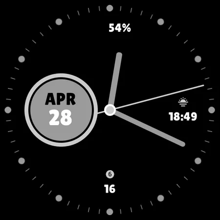 Purely Pointed Watch Face screenshot 11