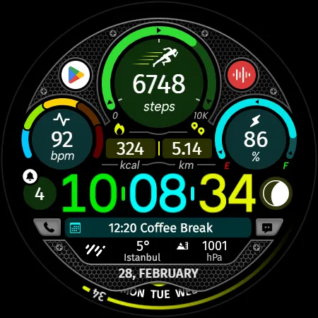 Circle Clock - Watch Face screenshot 25