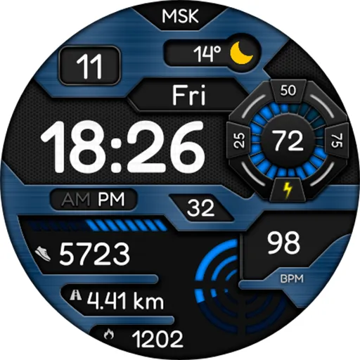 Digital Vyzomyk Watch face screenshot 15