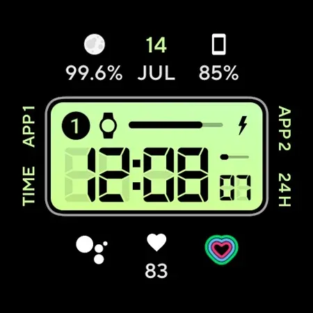 Retro Digital: Watch face screenshot 12