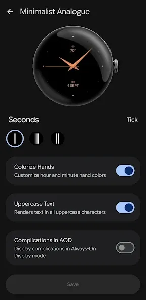 Minimalist Analogue Watch Face screenshot 4