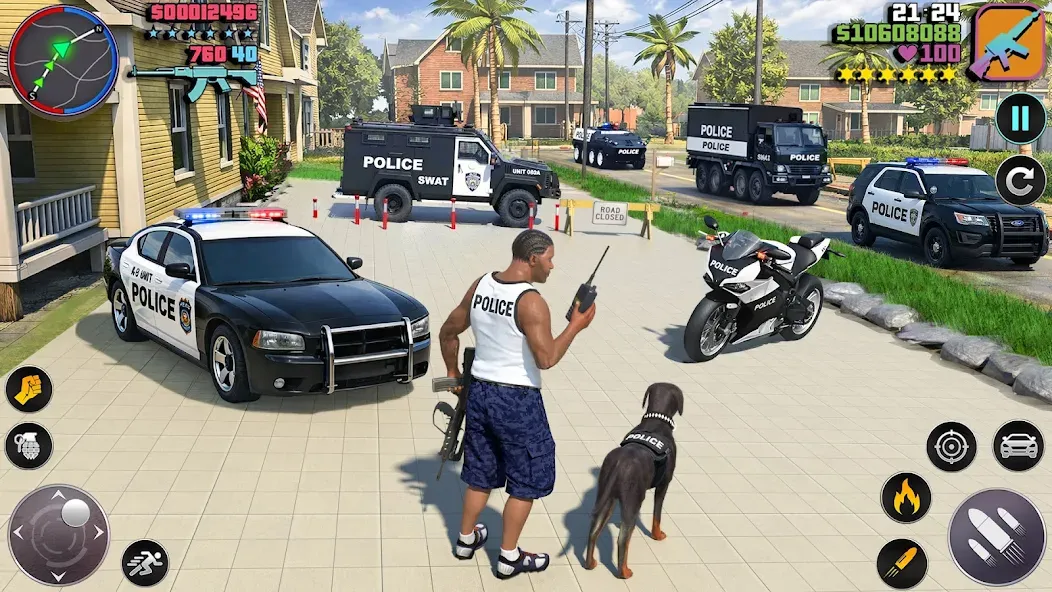 US Police Car Chase 3d 2026 screenshot 1