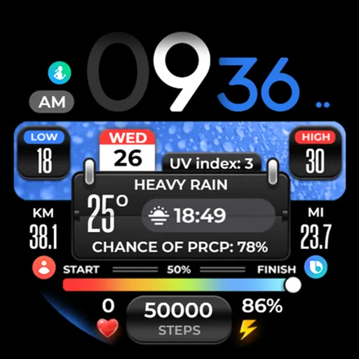 OMG 299 Weather Watch Face screenshot 24