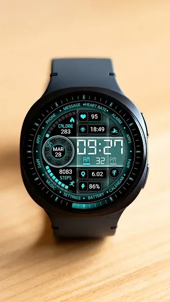 Blue Frosted Glass ZKin Watch screenshot 8