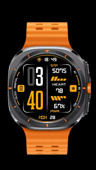 Oled - Digital v3 | watch face screenshot 2