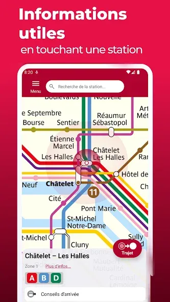 Métro de Paris et Itinéraires screenshot 4
