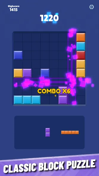 Block Blast: Puzzle Clássico screenshot 1