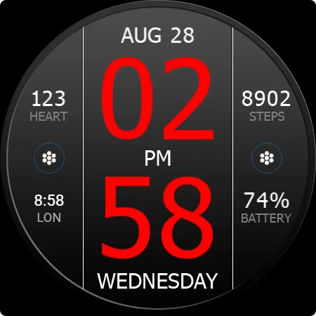 Key WF33 Digital Watch Face screenshot 26