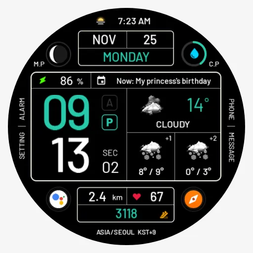 NW076: Digital watch face screenshot 10