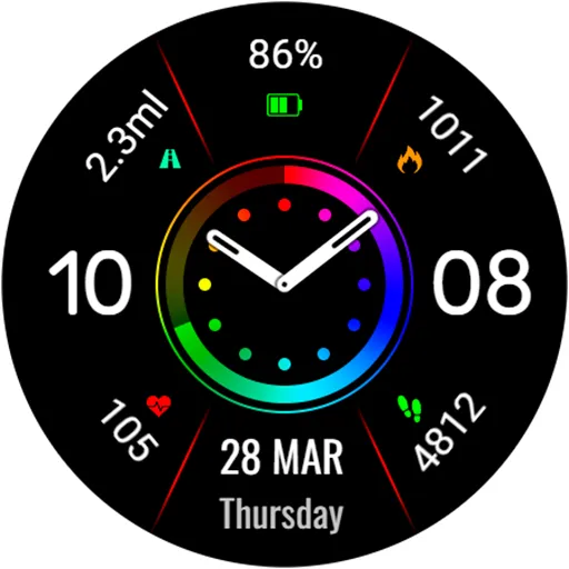 Minimal RATON URX77 Watch face screenshot 17