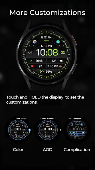TVV Digital 7 Watch Face screenshot 5