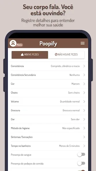 Poopify - Diário Intestinal screenshot 4