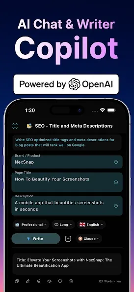 Jasper AI Writer Copilot Chat screenshot 2