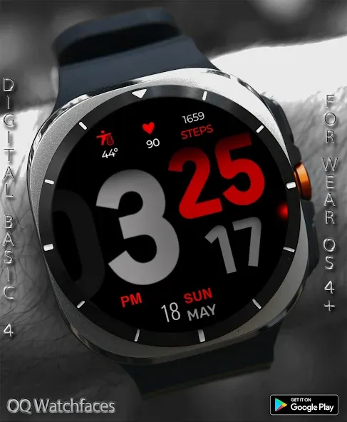 Digital Basic 4 Wear OS 5+ screenshot 3