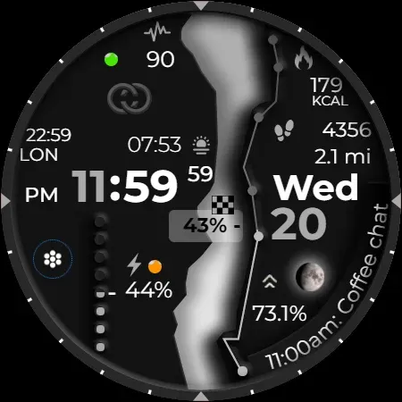 Digital Watch Face CUE102 screenshot 12