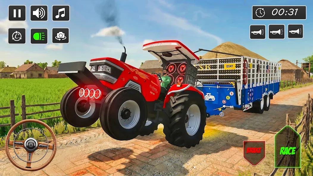 Real Farm Tractor Driving Game screenshot 4