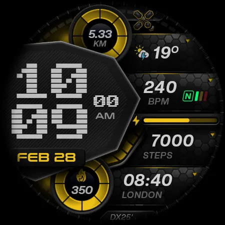 DX102 Digital Watch Face screenshot 11
