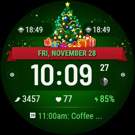 VF01 Christmas Watch Face screenshot 26