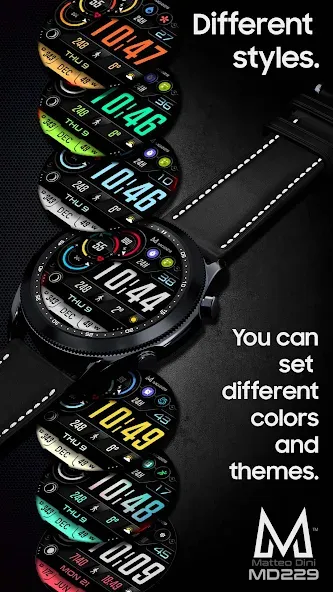 MD229 Digital watch face screenshot 3