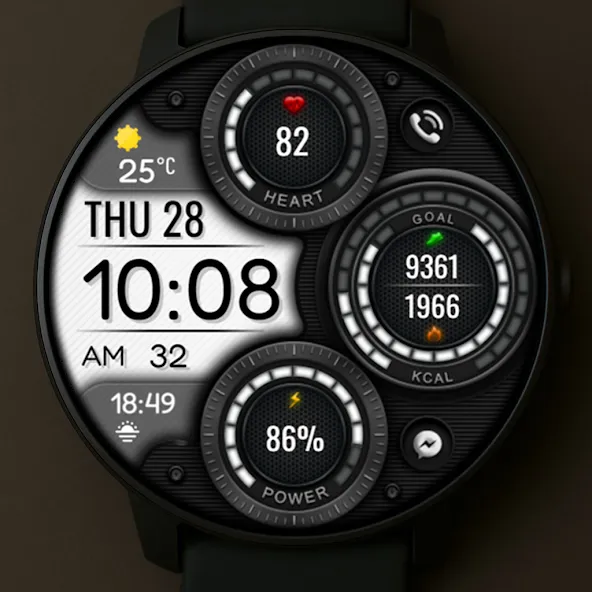 Digital Mingo Watch face screenshot 2